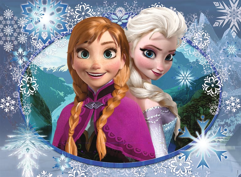 Puzzle 150 Pièces Anna Et Elsa Disney La Reine Des Neiges Cultura 