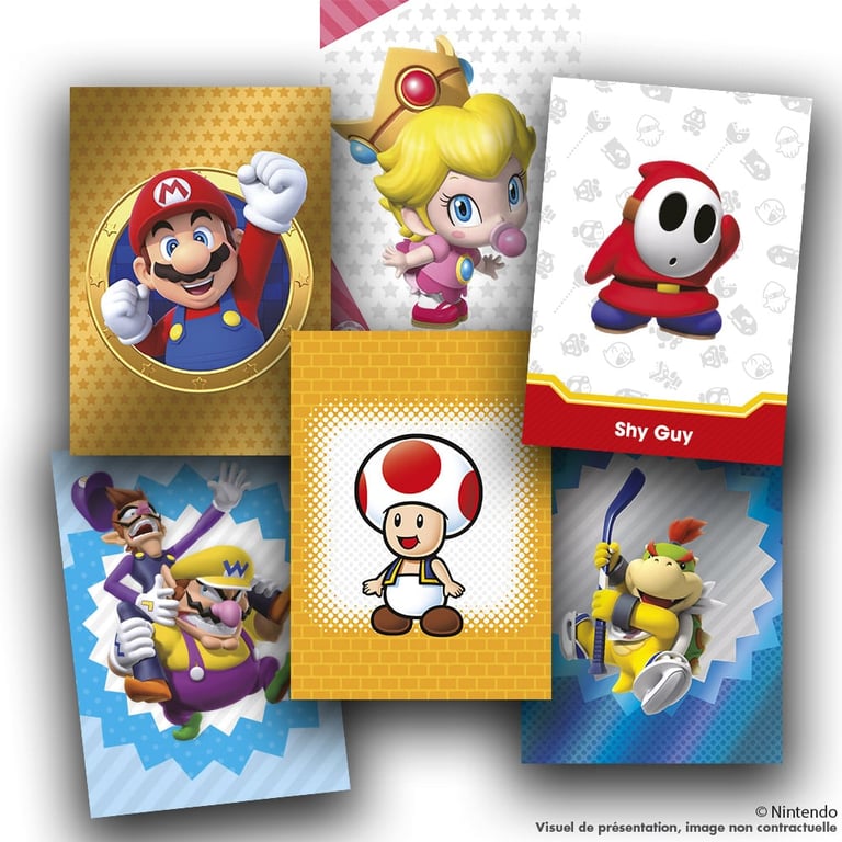 Super Mario Trading Card - Boîte de 18 pochettes - Stickers Panini