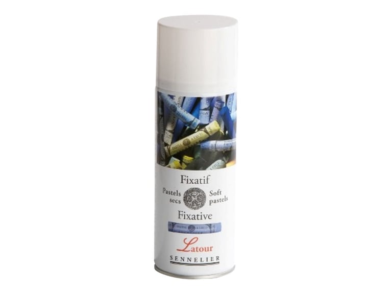 Fixatif Spray Pour Pastels Et Crayons - Protection Transparente Sans Jaunissement - 100 Ml - Pour Pastels Secs/gras, Fusains, Aquarelles