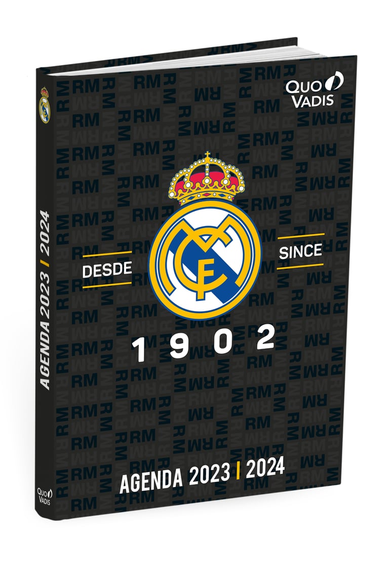 Agenda Scolaire Journalier 2023 2024 Real Madrid TEXTAGENDA 12 X 17