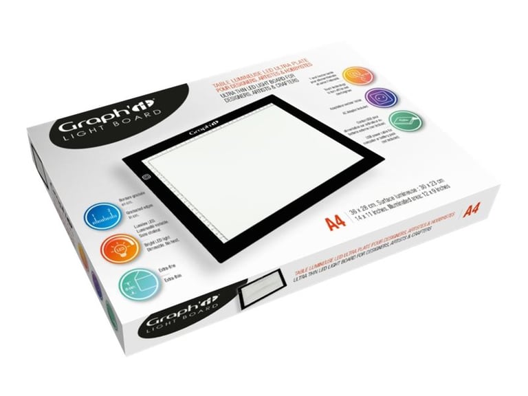 Tablette Lumineuse A4 LED Pad A4 pour Dessiner,APERIL pour Tableau de Dessin  avec Câble USB avec Luminosité Réglable - Cdiscount Beaux-Arts et Loisirs  créatifs