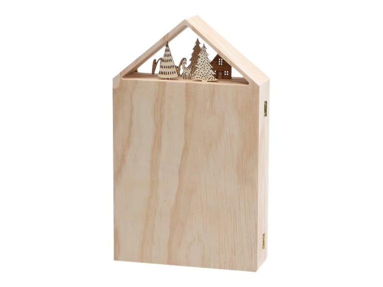 Calendrier De L Avent 2023 Cultura Boîte À Pochons / Calendrier De L'avent « Noël Fait Maison » Créalia 48,5 X  4 X 30 Cm - Supports Bois | Cultura