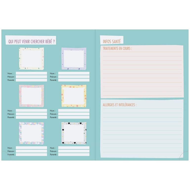 Mon Agenda Baby Day 15 X 21 Cm Pour Les 0 3 Ans Exacompta Carnets Cultura