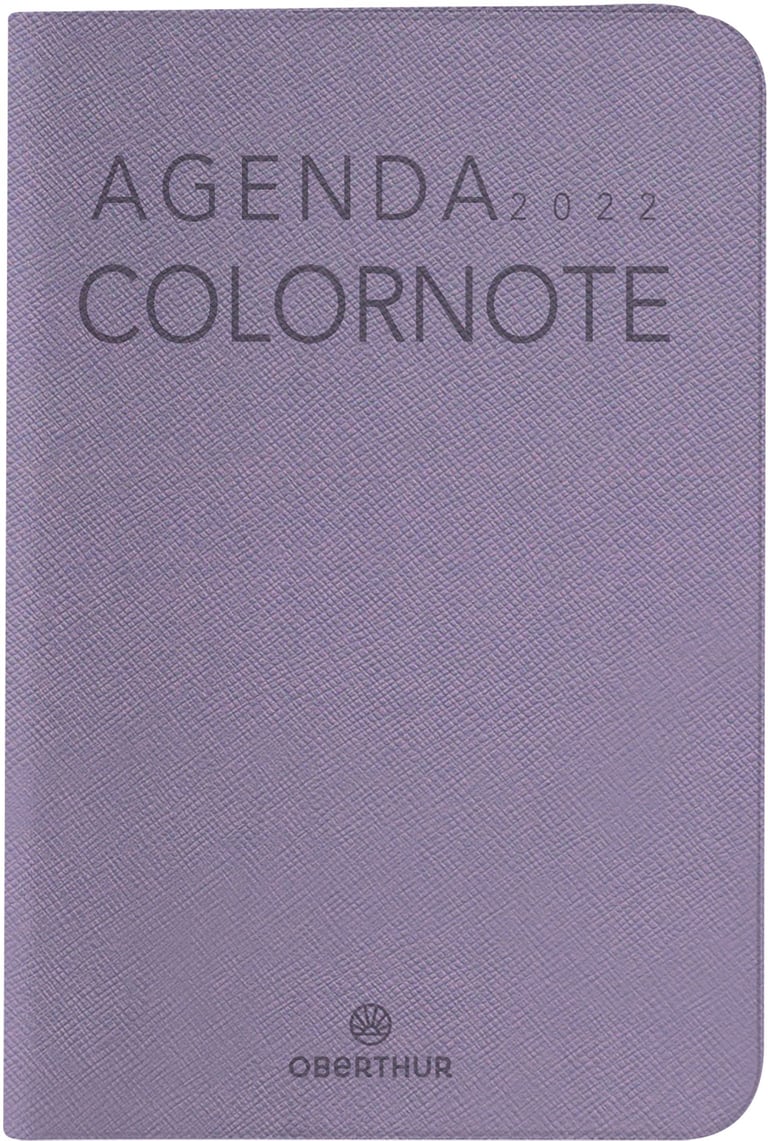 Agenda Semainier 2026 COLORNOTE Oberthur - 10x15 Cm, Bleu Marine, Janvier à Décembre, 128 Pages