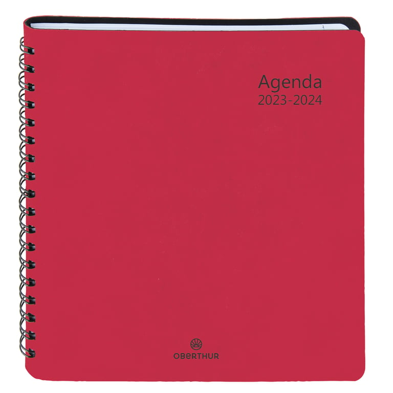 Agenda Scolaire Semainier 2023 2024 Grenade 16 5 X 16 5 Cm Oberthur Fuchsia Agendas