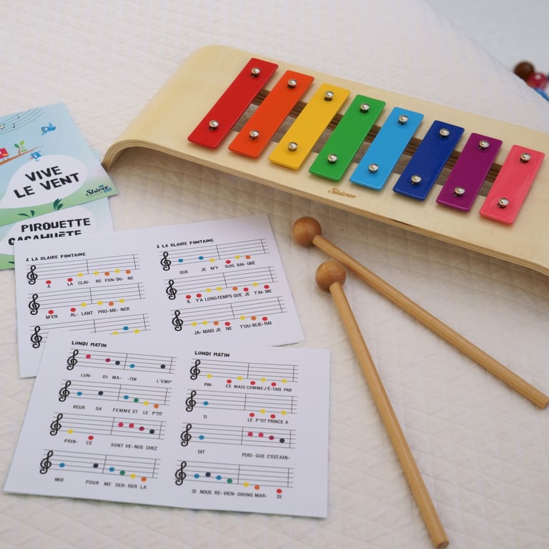 Instruments de Musique pour Enfants Mini Sonnette Carillon à Vent pour Violon Carillon pour Enfants Mini Sonnette pour Enfants Cloche de leçon pour Enfants débutants 