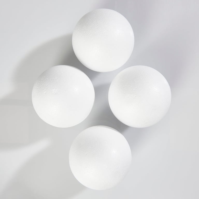 Lot De 10 Boules En Polystyrène 3 Cm - Ignifugées M1, Pour Décoration, Bricolage, Loisirs Créatifs