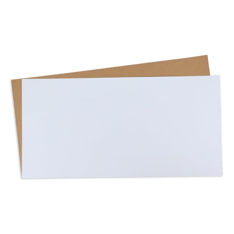 Set de 12 feuilles de papier créatif multi-usages blanc mat - 30 x 60 ...