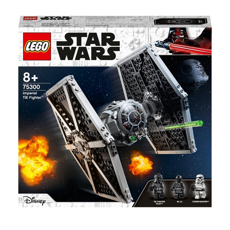Saga Skywalker Vaisseau Spatial Droïde et Pilote Jouet de Construction avec Minifigurines Stormtrooper LEGO 75300 Star Wars TIE Fighter Impérial 