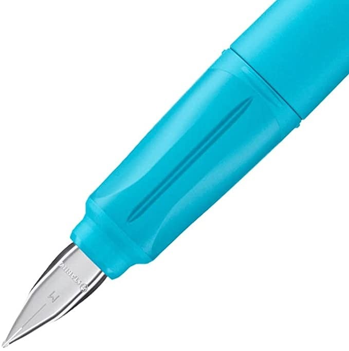STABILO EASYbuddy Stylo plume ergonomique pointe moyenne rechargeable Turquoise Bleu 