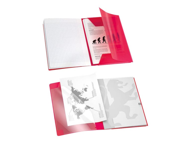 Cahier Easybook rouge - 21x29,7 cm - 96 pages - Grands carreaux