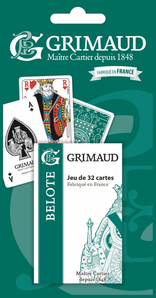 Grimaud expert - belote 32 cartes - Étui carton | jeux de societe | jouéclub