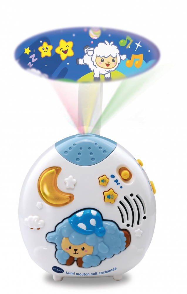 Veilleuse Lumi Mouton Nuit Enchantee Bleu Jeux D Eveil Cultura