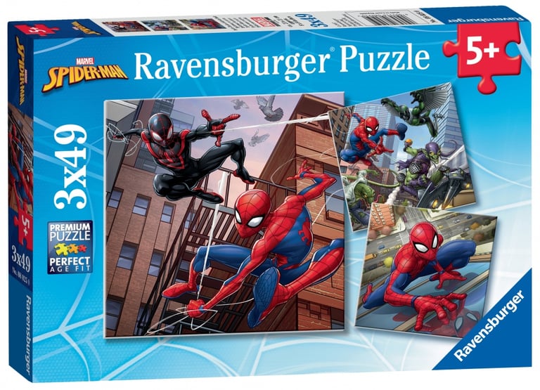 Puzzle de 50 à 150 pièces : 4 puzzles : Spiderman EDUCA Pas Cher 
