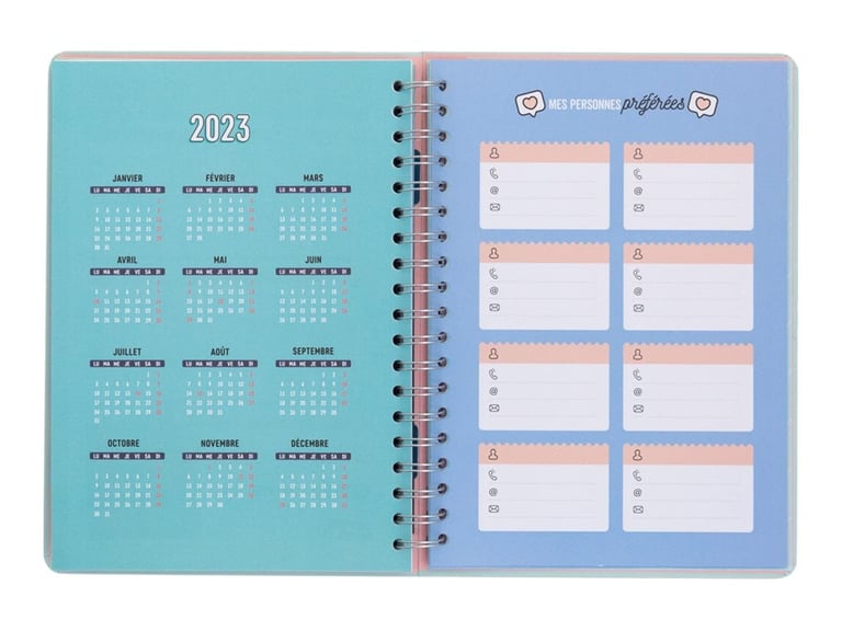 Calendrier 2023 Cultura Agenda Semainier 2022 - 21,6 X 24,6 Cm - Tu Me Plais Déjà - Bleu Ciel - Mr.  Wonderful - Agenda Civil - Agendas | Cultura