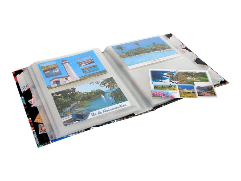 Album pour 100 cartes postales PROMO 50 pochettes transparentes incluses 