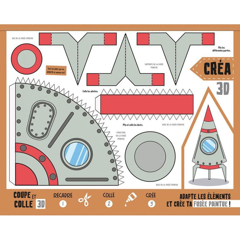 Mes pliages Espace Grenouille éditions Origami enfant Découpage