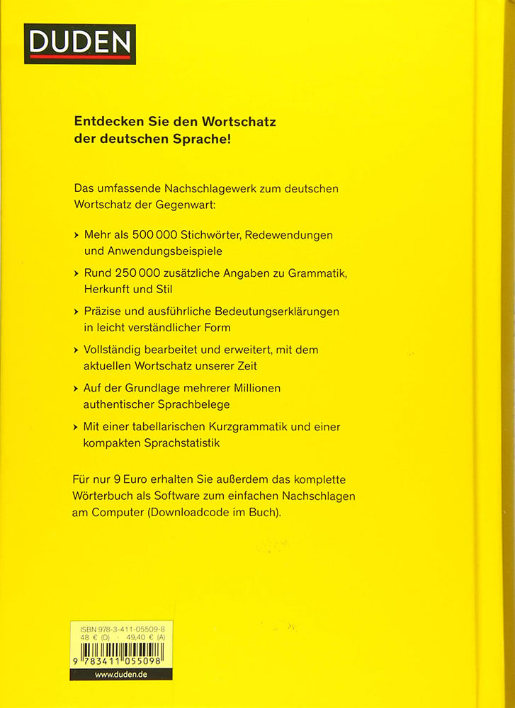 Duden - Deutsches Universalwörterbuch - 341105509X - Apprendre les