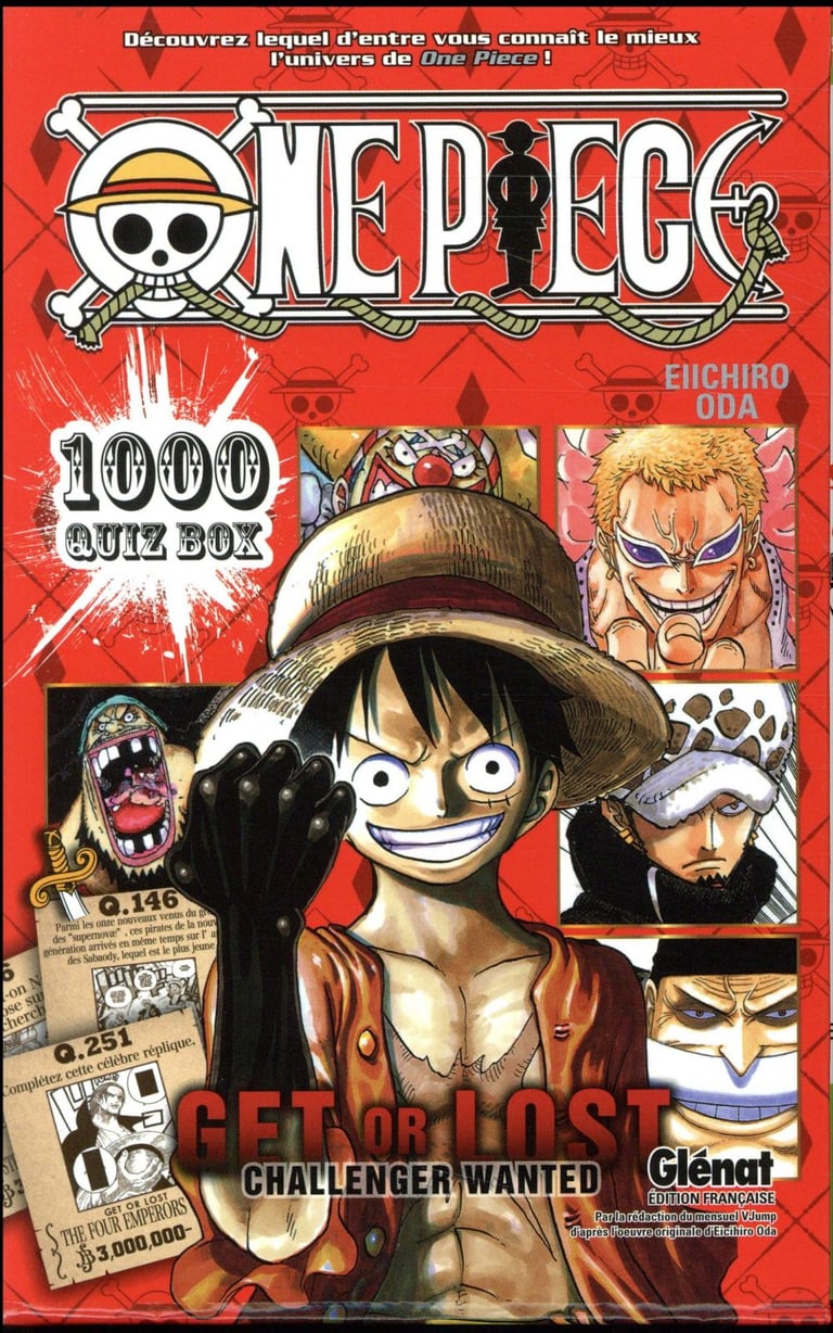 One piece coffret quiz book t.1 et t.2 Eiichiro Oda 2344025421