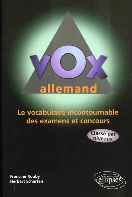 Vox Allemand Le Vocabulaire Incontournable Des Examens Et Des