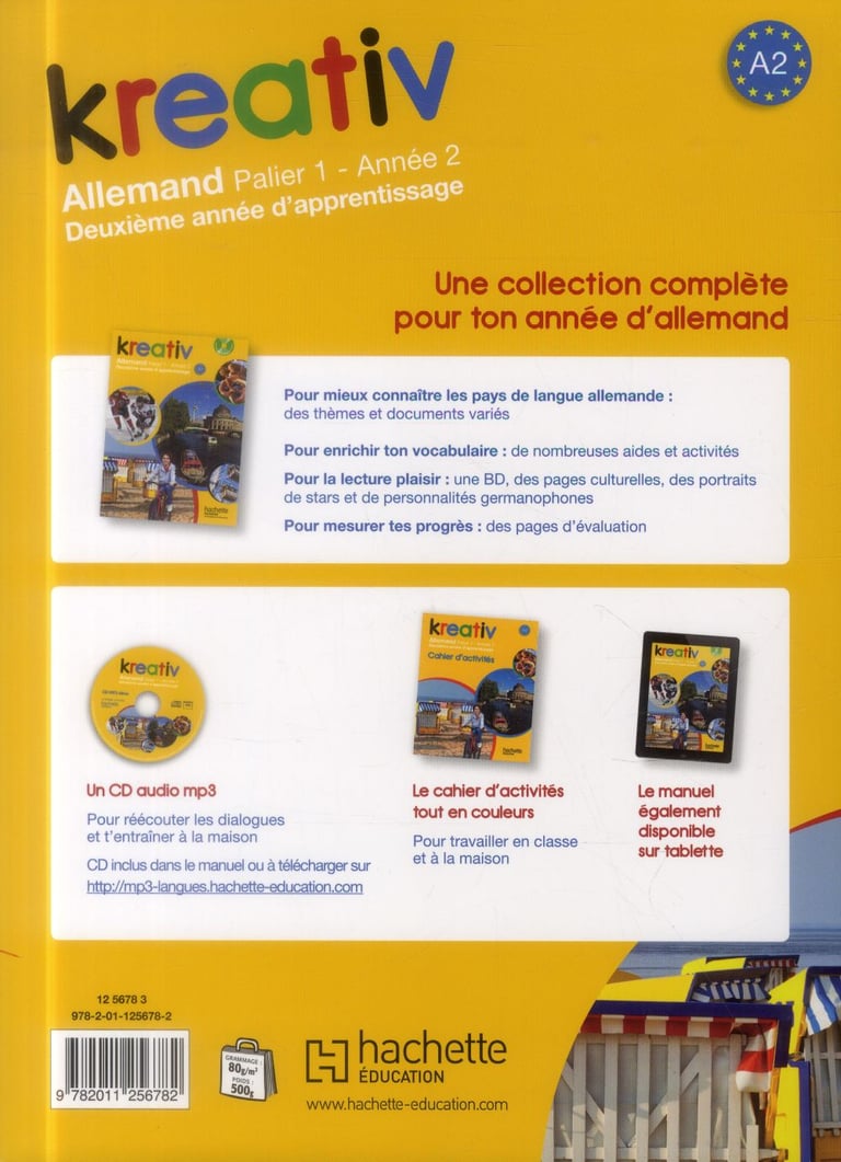 Kreativ Allemand Palier 1 Annee 2 KREATIV : allemand - palier 1 - année 2 - livre de l'élève (édition 2014) :  Katrin Goldmann - 201125678X - Manuels scolaires | Cultura
