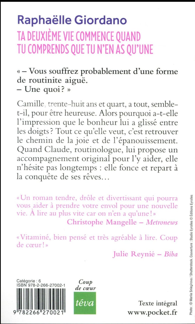 Ma Deuxieme Vie Commence Quand Tu Comprends Pdf Ta deuxième vie commence quand tu comprends que tu n'en as qu'une :  Raphaëlle Giordano - 2266270028 - Livres de poche | Cultura