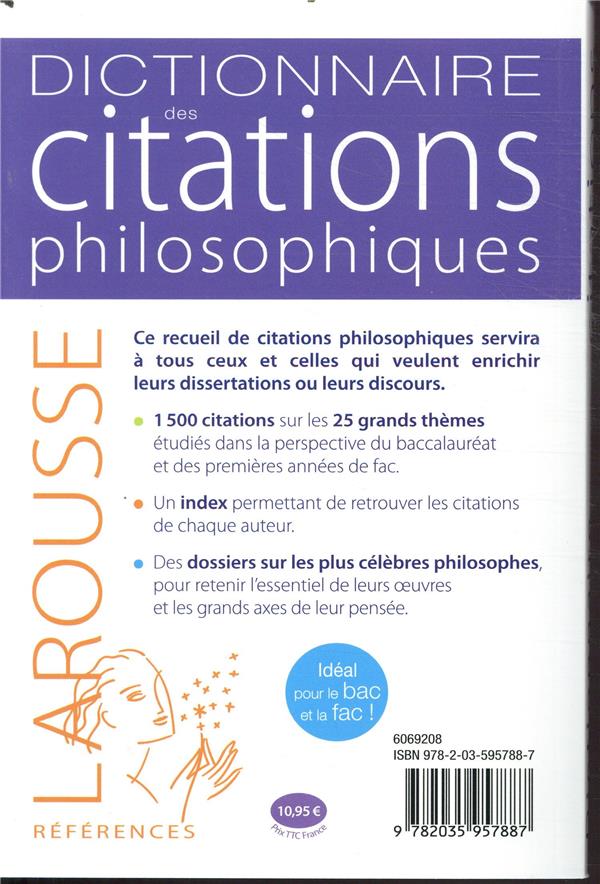 Dictionnaire Des Citations Philosophiques Collectif Dictionnaire Francais Dictionnaires Encyclopedies Cultura