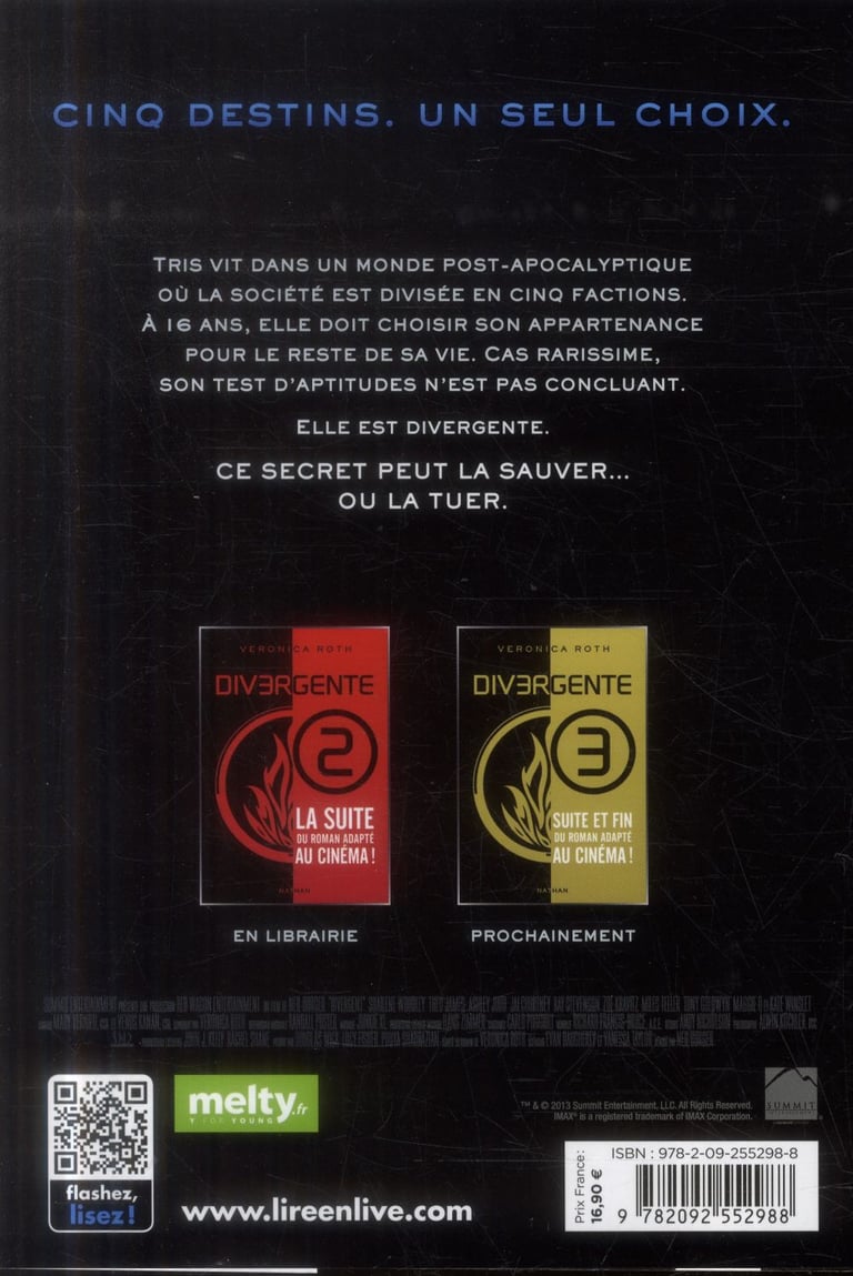 Divergente 5 Date De Sortie Divergente t.1 : Veronica Roth - 2092552988 | Cultura
