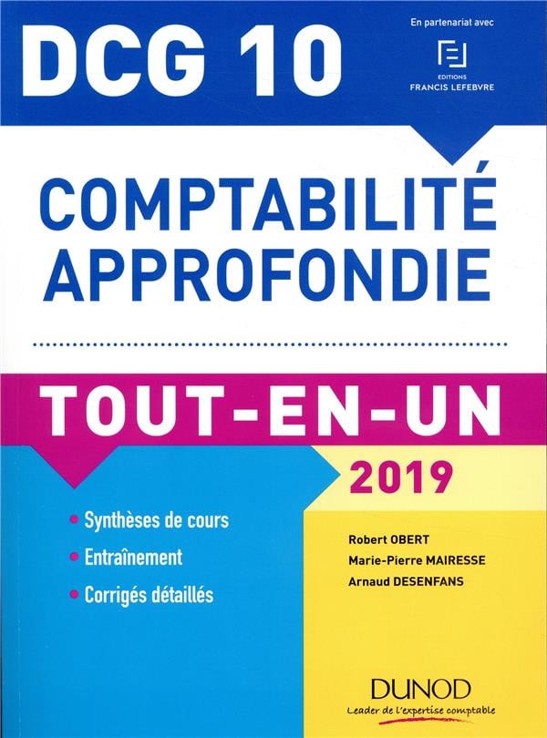 Dcg 10 Comptabilité Approfondie Tout En Un édition 2019 Robert