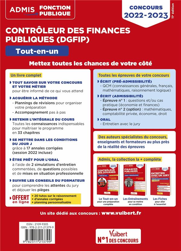 Concours Contrôleur Des Finances Publiques (DGFIP) : Catégorie B - Tout ...