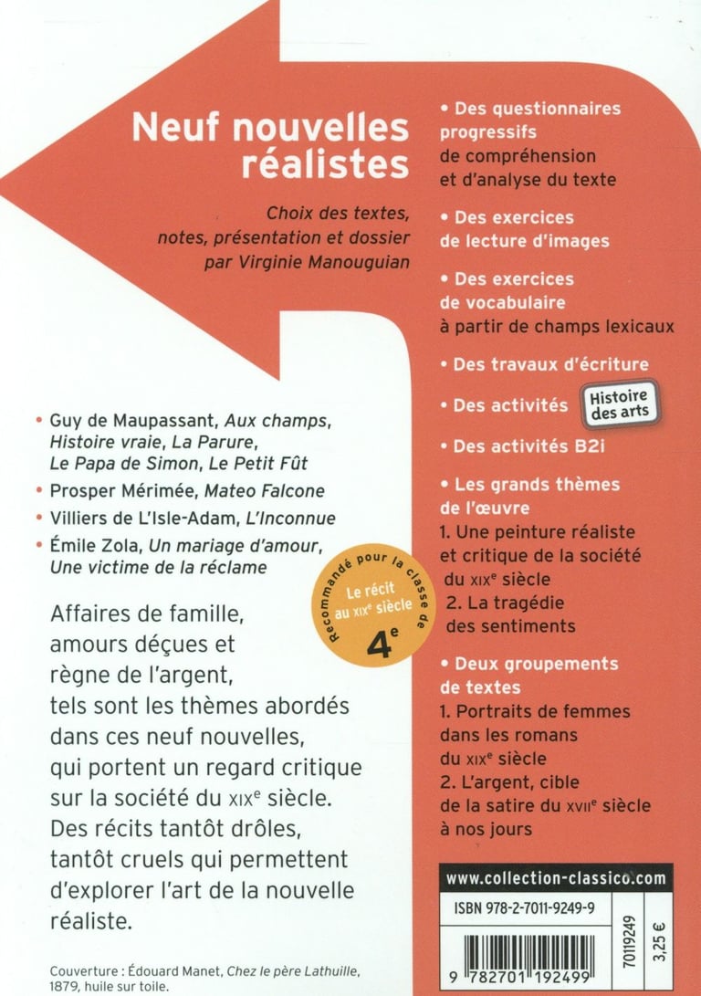 Neuf Nouvelles Réalistes Fiche De Lecture