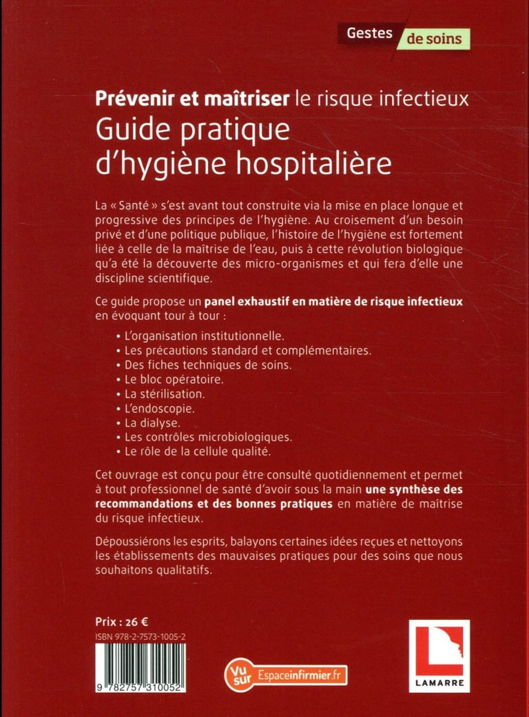 Prévenir Et Maîtriser Le Risque Infectieux - Guide Pratique D'hygiène ...