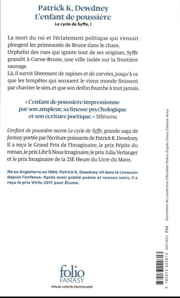 Le cycle de Syffe t.1 l'enfant de poussière Patrick K. Dewdney 2073022812 Thrillers Le cycle de Syffe t.1 l'enfant de poussière Patrick K. Dewdney 2073022812 Thrillers