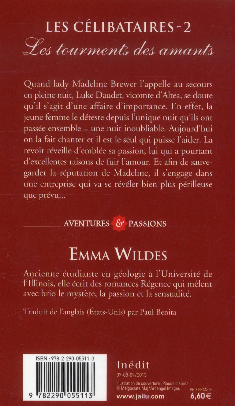 J Ai Lu Aventure Et Passion Pdf Gratuit Les célibataires t.2 - les tourments des amants : Emma Wildes - 2290055115  - Livres de poche Sentimental - Livres de poche | Cultura