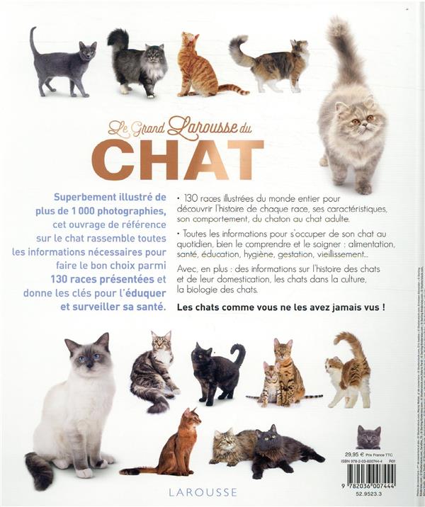 Le Grand Larousse Des Chats Collectif Livres Sur Les Animaux Cultura