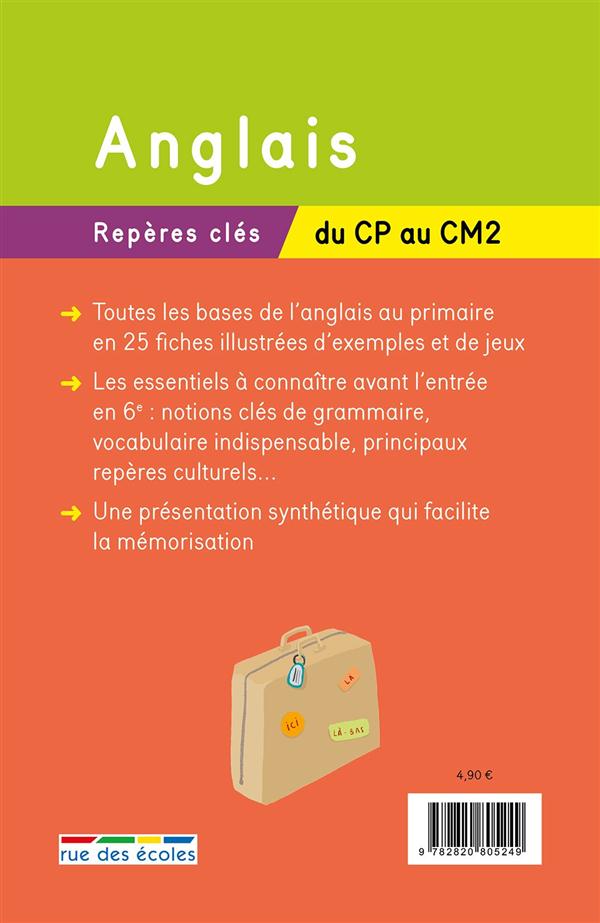 Reperes Cles Primaire Anglais Du Cp Au Cm2 40 Fiches Pratiques Collectif Livres Scolaires Primaire Cultura