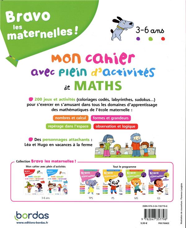 Bravo Les Maternelles Mon Cahier Avec Plein D Activit S De Maths Ans Dition