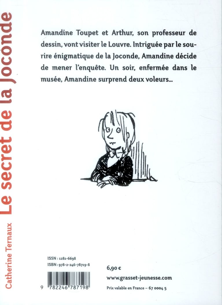 Le Secret De La Joconde Pdf Gratuit Le secret de la Joconde : Catherine Ternaux,Boiry - 224678719X - Livres  pour enfants dès 9 ans | Cultura