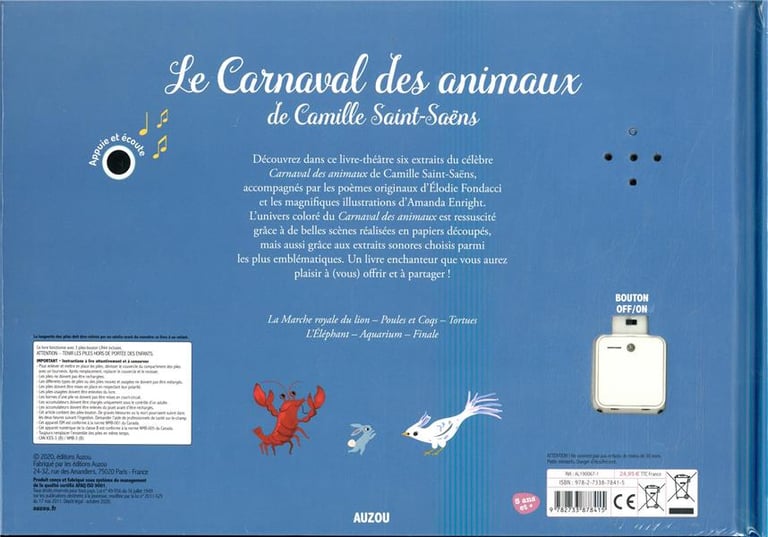Le carnaval des animaux - de Camille Saint-Saens : Elodie Fondacci
