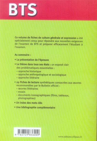 Bts Fiche De Culture Generale Et Expression Faire Voir Quoi Comment Pourquoi Etienne Calais 2729836004 Sciences Humaines Cultura