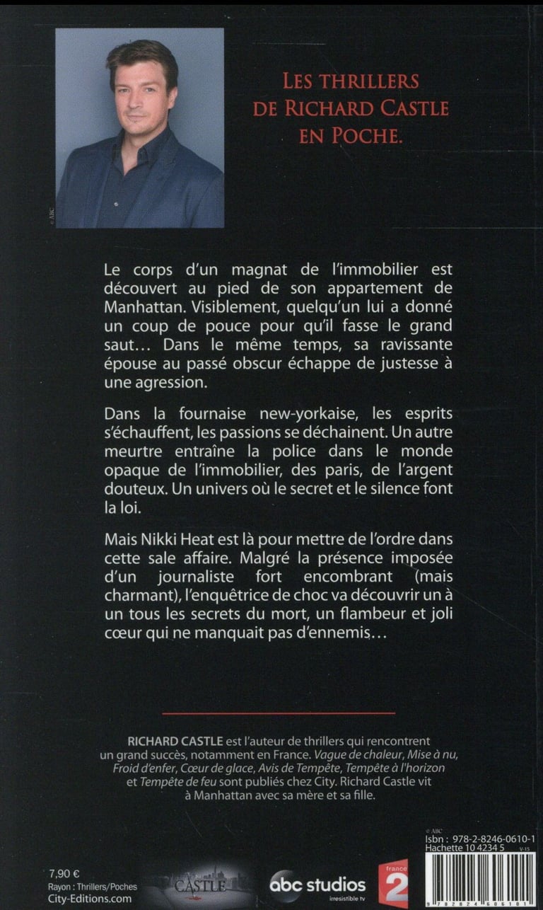 Vague de chaleur Richard Castle 282460610X Thrillers Cultura
