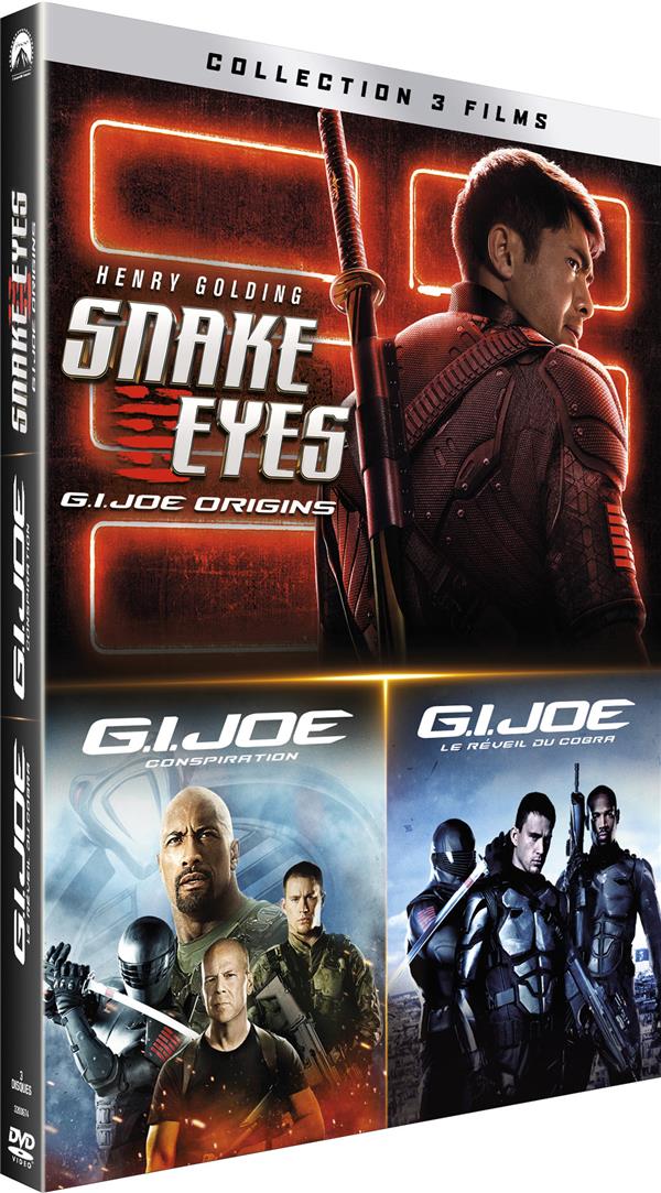 Collection 3 films Snake Eyes G.I. Joe Origins + G.I. Joe Conspiration + G.I. Joe Le
