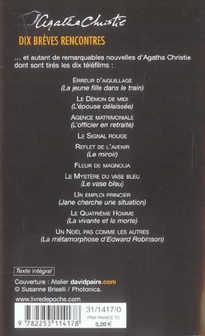 agatha christie 10 brèves rencontres dvd