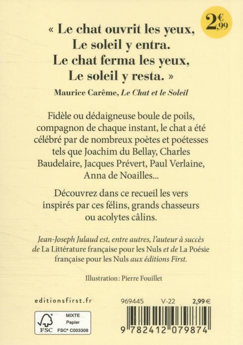 100 Poemes Pour Les Amoureux Des Chats Jean Joseph Julaud Poesie Cultura