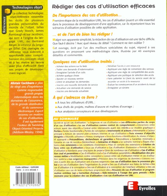 Rediger des cas d'utilisation efficaces - 2212092881 - Sciences ...