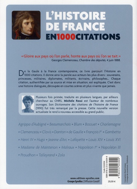 L Histoire De France En 1000 Citations De La Gaule A Nos Jours Michele Ressi Histoire Sciences Humaines Cultura