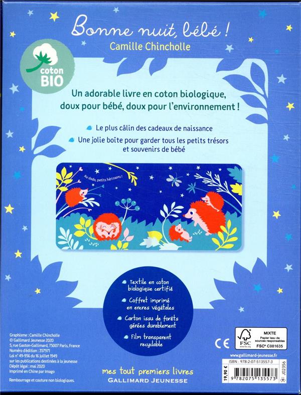 Bonne Nuit Bebe Mon Livre En Tissu Bio Camille Chincholle Livres Sur Les Emotions Pour Enfants Livres D Eveil Pour Bebes Livres Pour Bebes Et Tout Petits Cultura