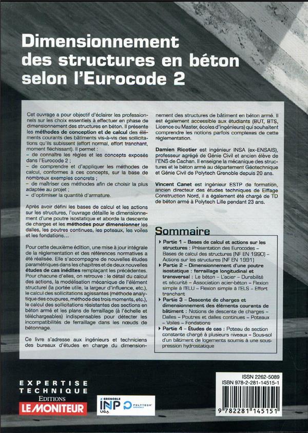 Dimensionnement des structures en béton selon l'eurocode 2 : de la ...