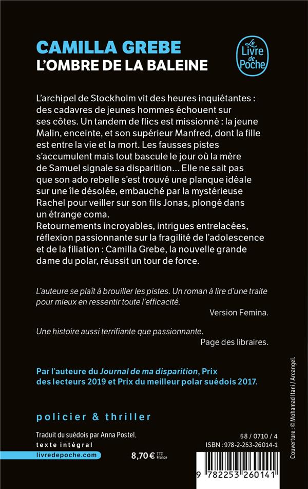 L'ombre de la baleine : Camilla Grebe - 2253260142 - Thrillers | Cultura