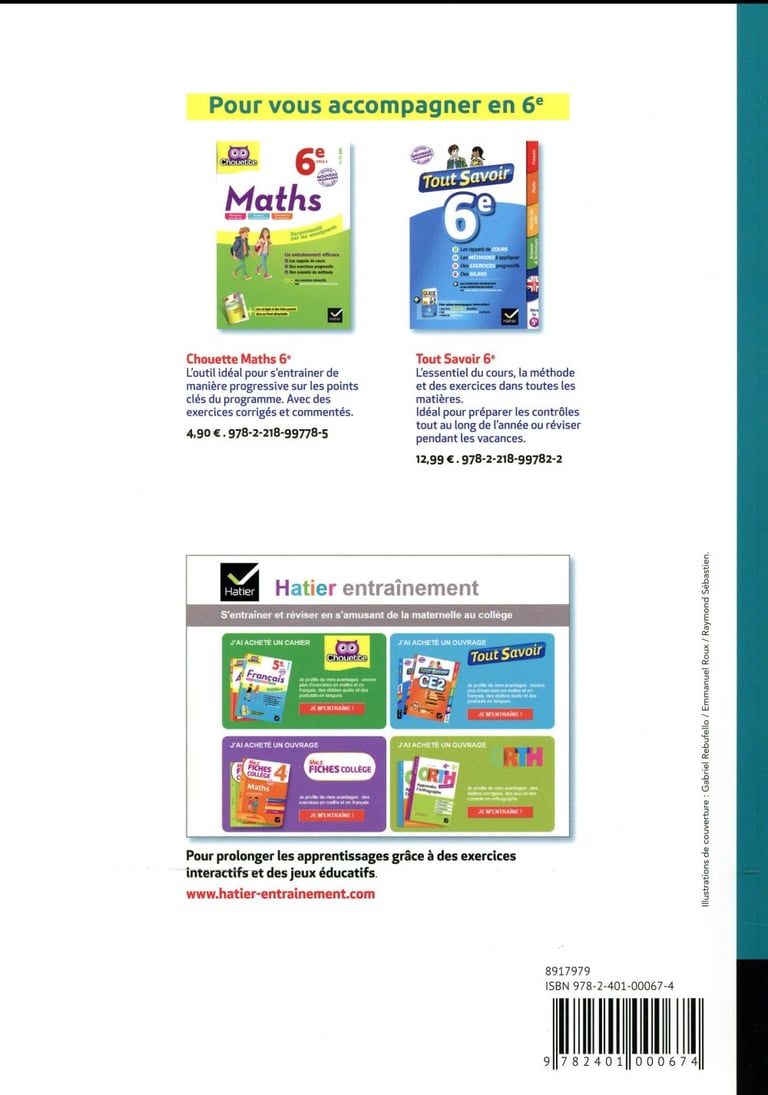 Manuel De Maths 6ème Hatier Corrigé Dimensions - mathématiques - 6e - cahier de l'élève (édition 2017) -  2401000674 - Manuels scolaires | Cultura